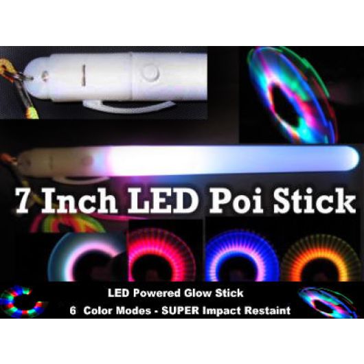 LED Poi Stick - 7 inch