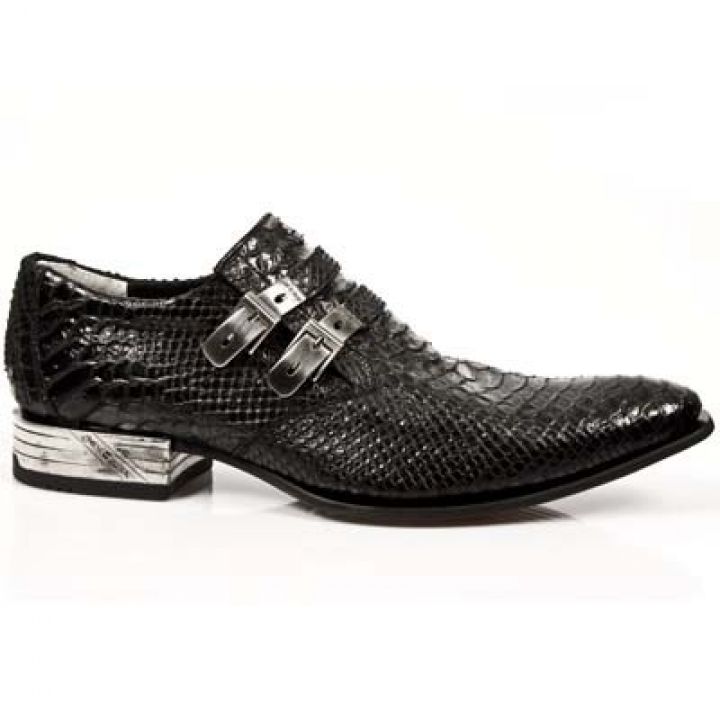 New Rock Shoes M.2246-S3 PITON NEGRO, VIP-1 SUELA ACERO, TACON ACERO