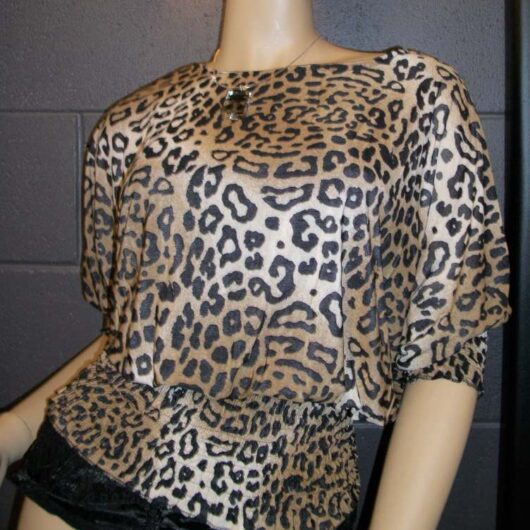 Leopard Print Slouch Top